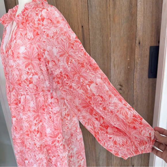 Tommy Bahama Petit Palma Balloon Sleeve Short Dress Paradise Pink Small NWT NEW - Picture 6 of 14